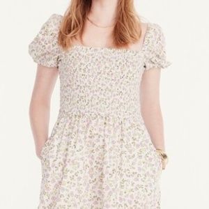 NWT Jcrew short-sleeve smock dress